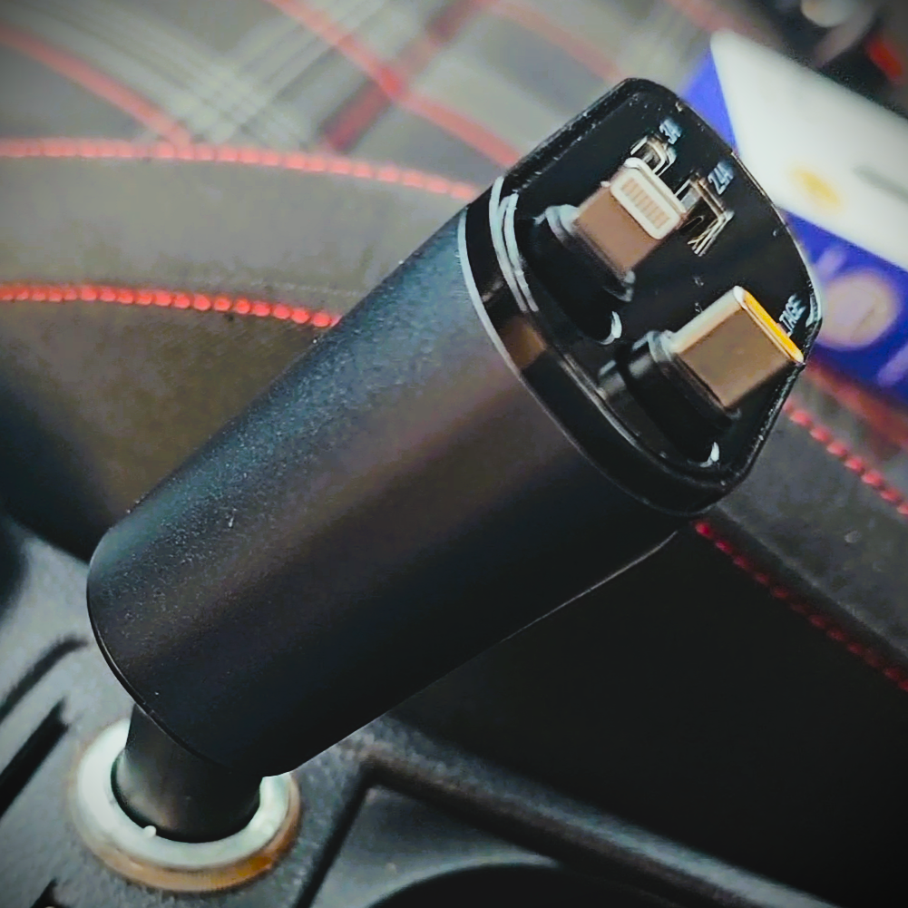 Retractable car charger